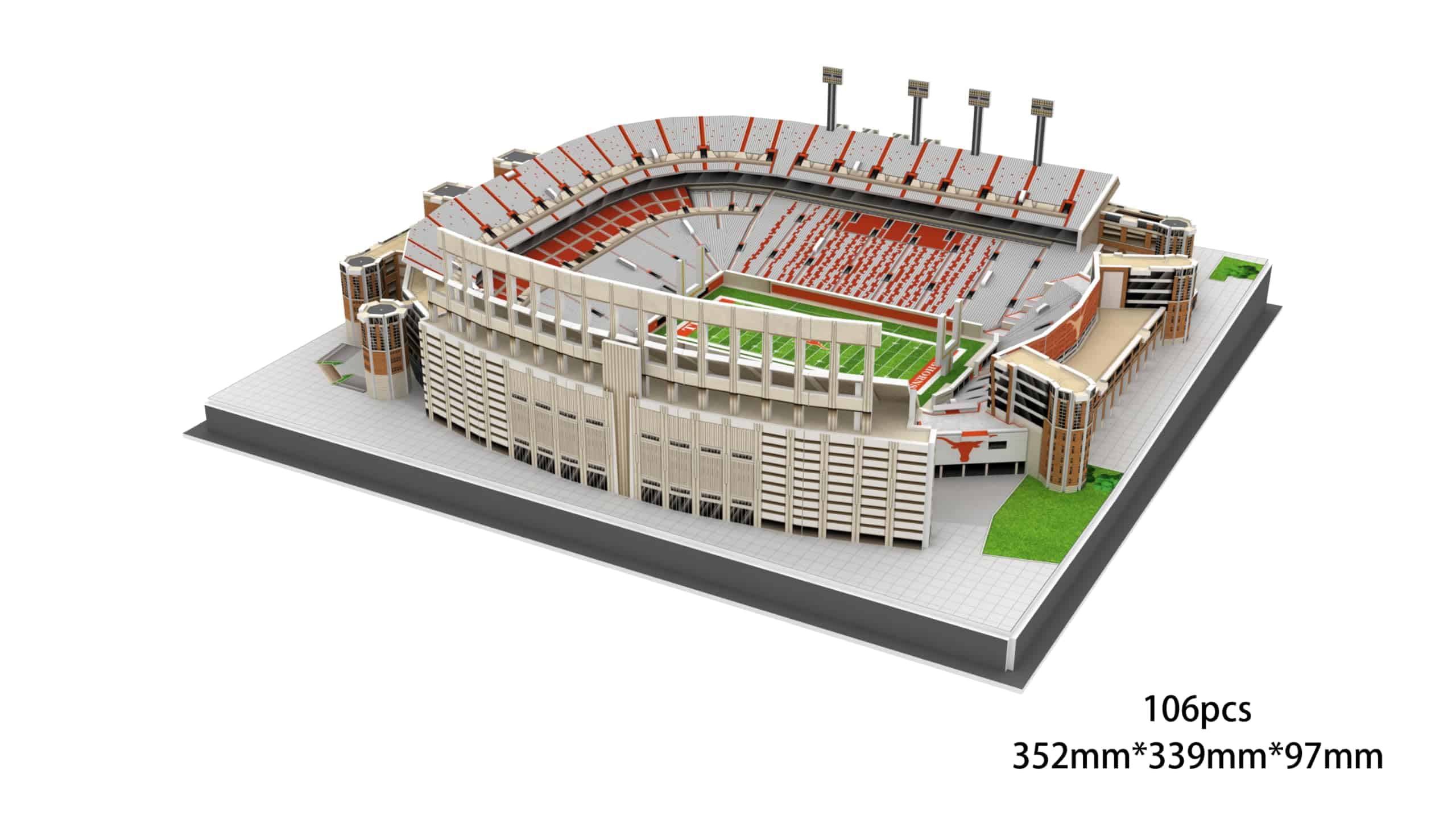 Rompecabezas en 3D Pro-Lion del Estadio Darrell K Royal - - Imagen 3