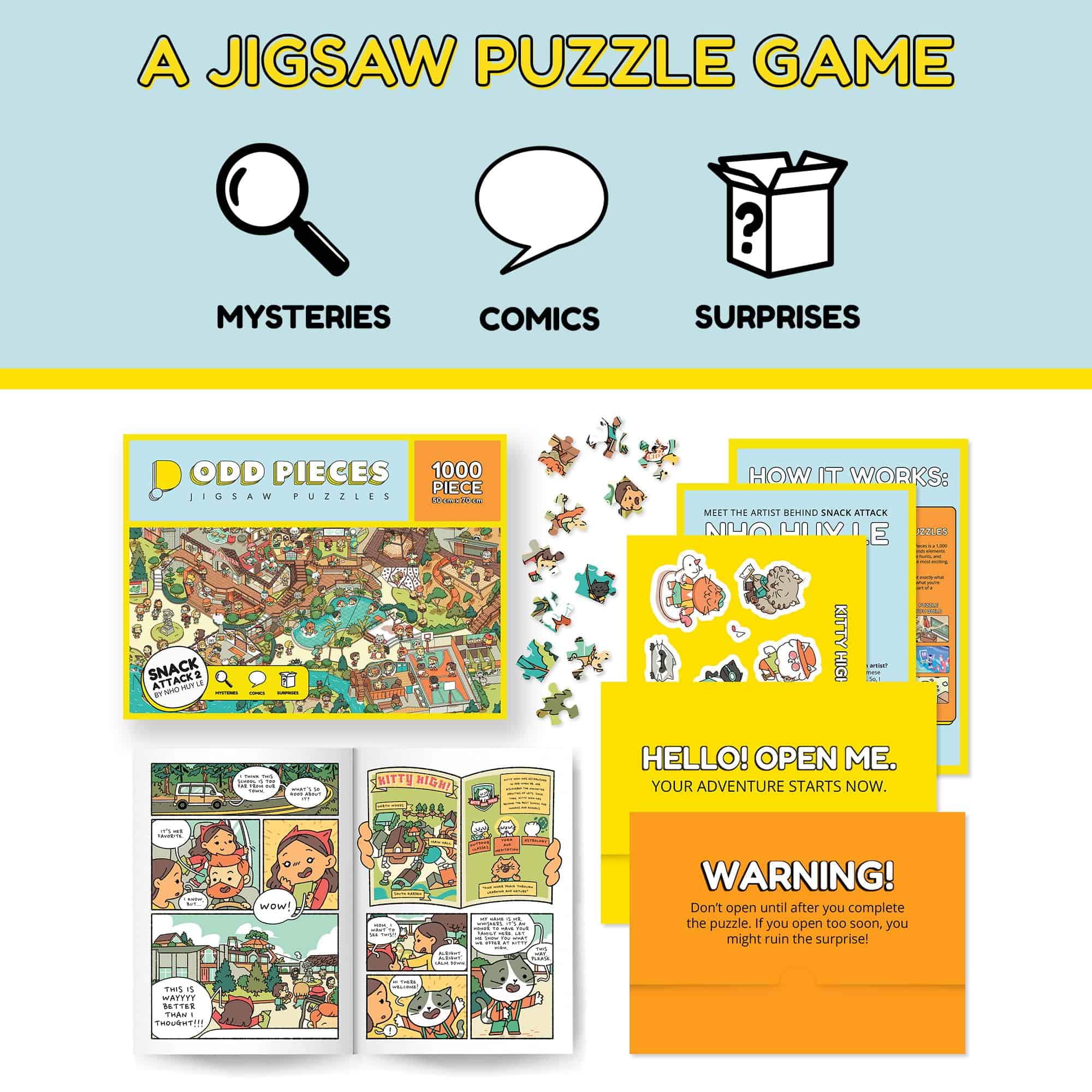 Rompecabezas Misterioso de 1,000 piezas con Cómics - Imagen 5