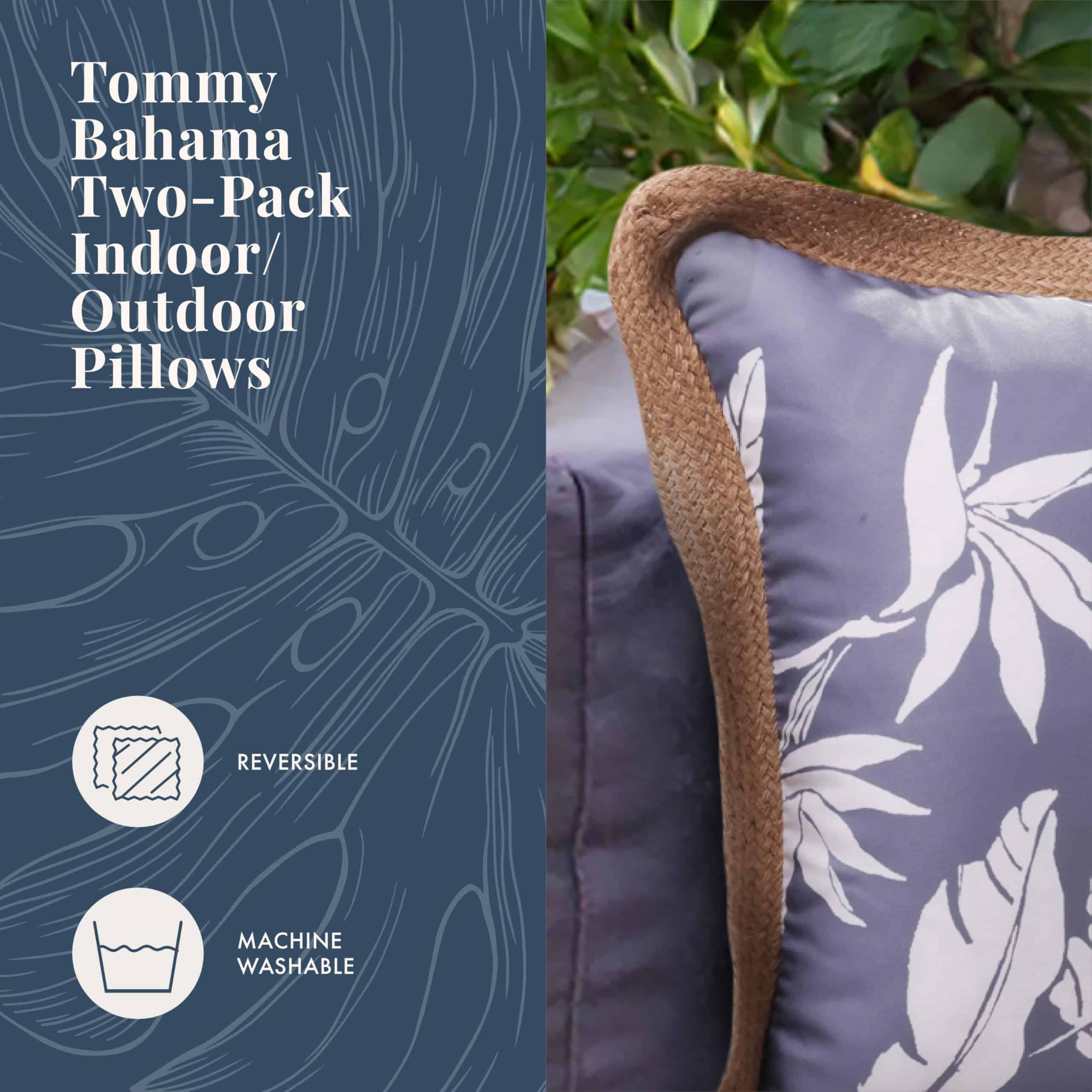 Juego de 2 Almohadas Decorativas Premium de Tommy Bahama, - Imagen 5