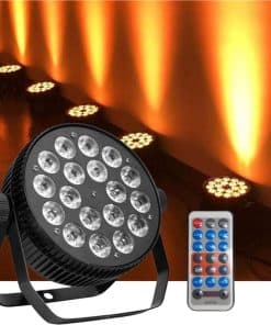 Luces de Escenario LED PDGTOP, 18X18W RGBWA UV 6 en 1,