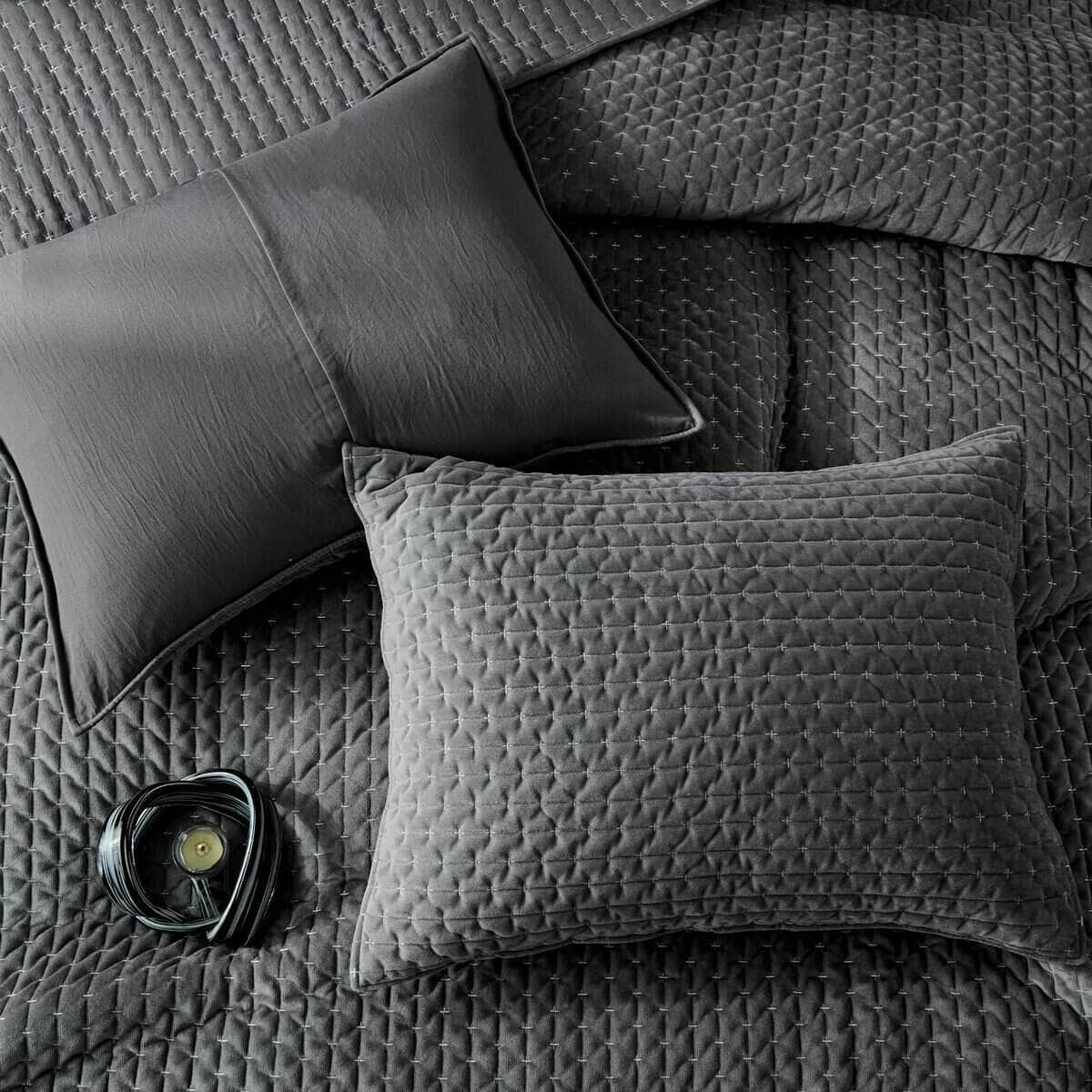 Juego de Colcha de Terciopelo de Lujo WARMDERN Tamaño King, - Imagen 8