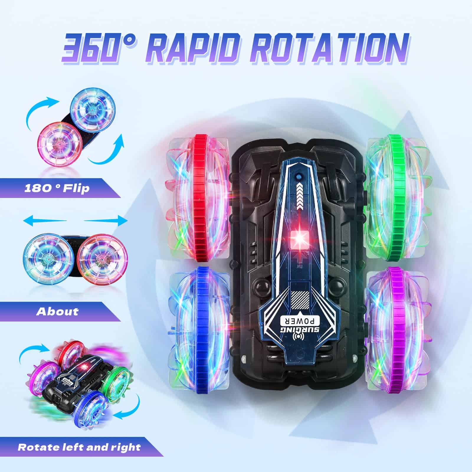 TQMAECB Coche Anfibio RC para Niños, Barco de Control - Imagen 3