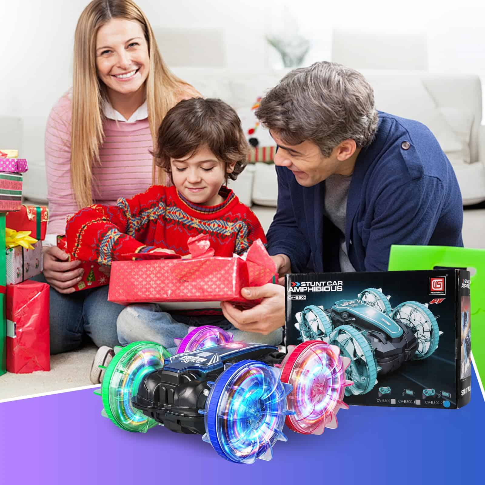 TQMAECB Coche Anfibio RC para Niños, Barco de Control - Imagen 8