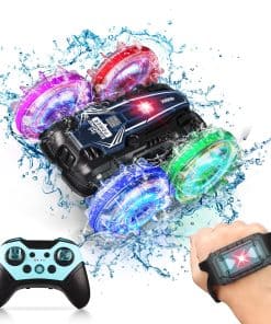 TQMAECB Coche Anfibio RC para Niños, Barco de Control