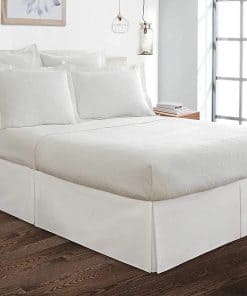 Faldón de Cama Tamaño Queen 100% Mezcla de Algodón, Ajuste