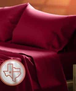 TEXAS LINEN CO. Juego de Sábanas de Algodón Egipcio 100% -