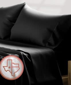 TEXAS LINEN CO. Juego de sábanas de Split King de algodón