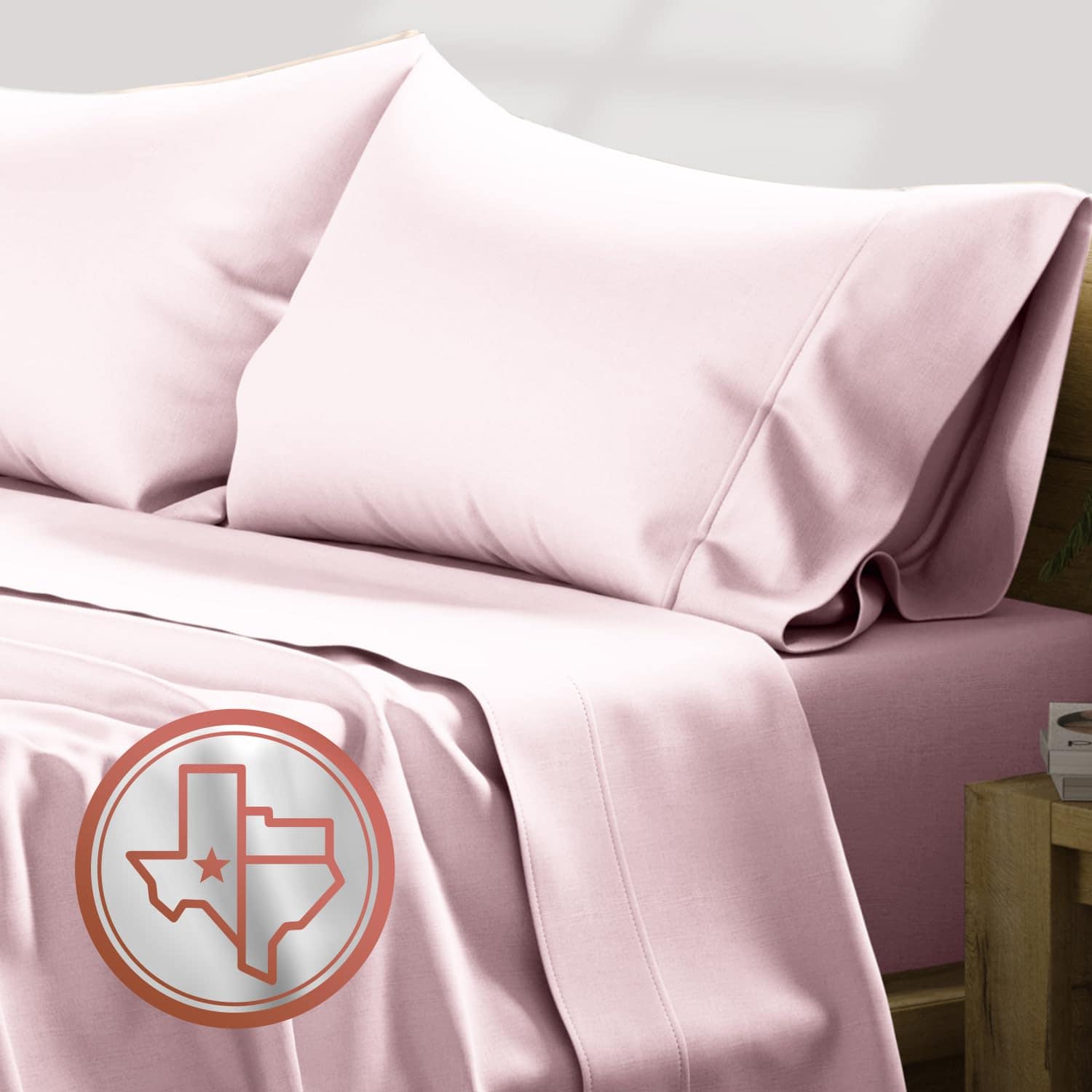 Juego de sábanas de 100% algodón egipcio Split King de