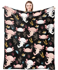 Manta de Axolote Ultra Suave de Franela Regalos para