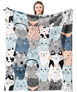 Manta de Gato Ultra Suave de Franela Manta de Gato Regalo