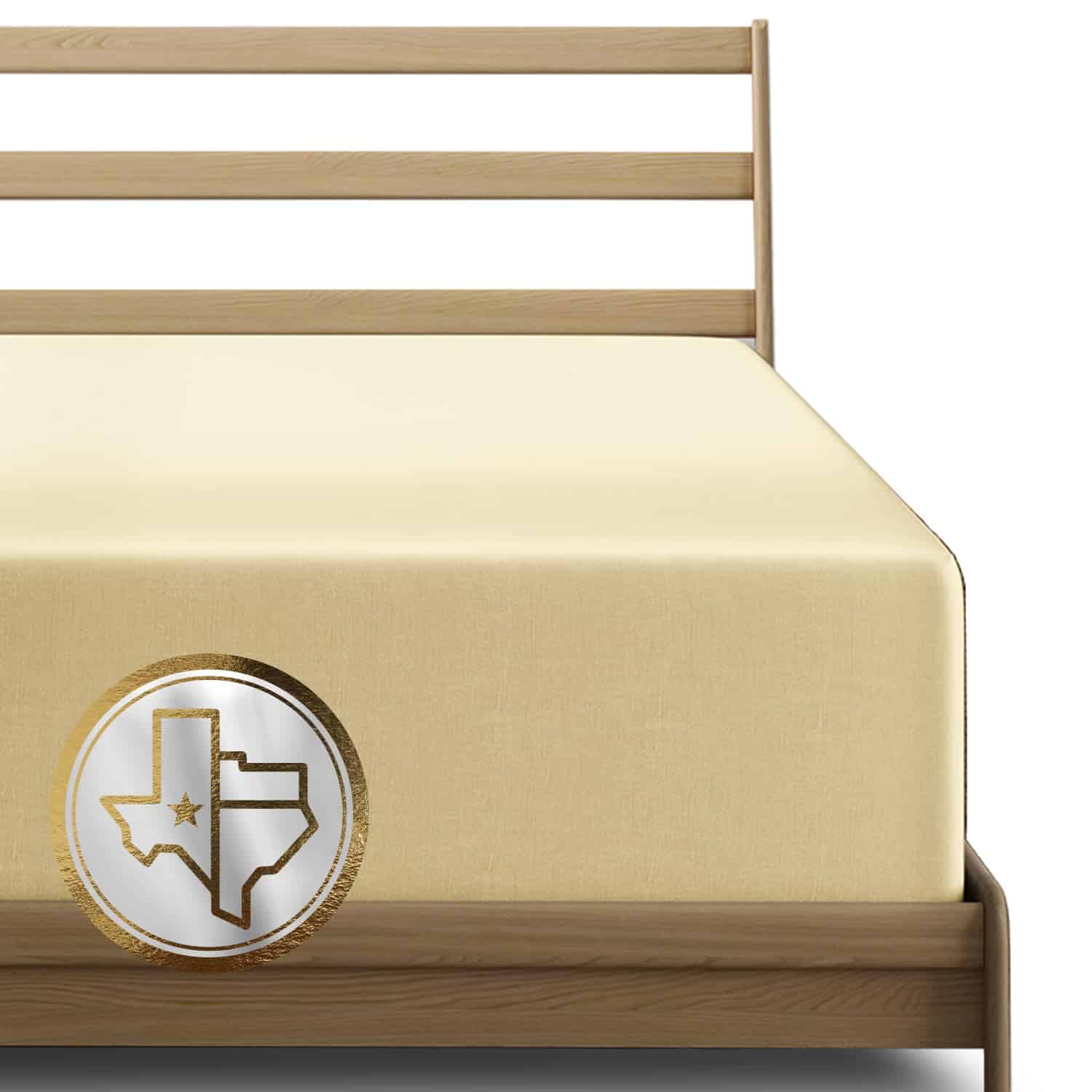 Sábana Ajustable Queen de Lujo de Algodón Egipcio de Texas