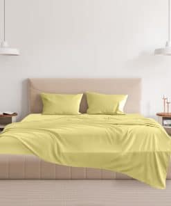 Juego de sábanas de lujo de microfibra extra suave y