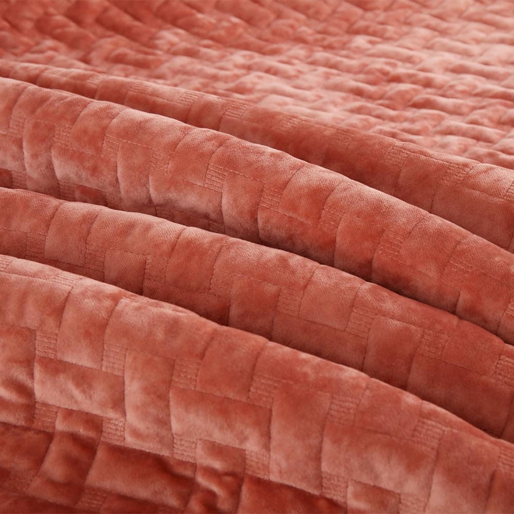Juego de Colchas de Terciopelo Liians, -Naranja - Imagen 10