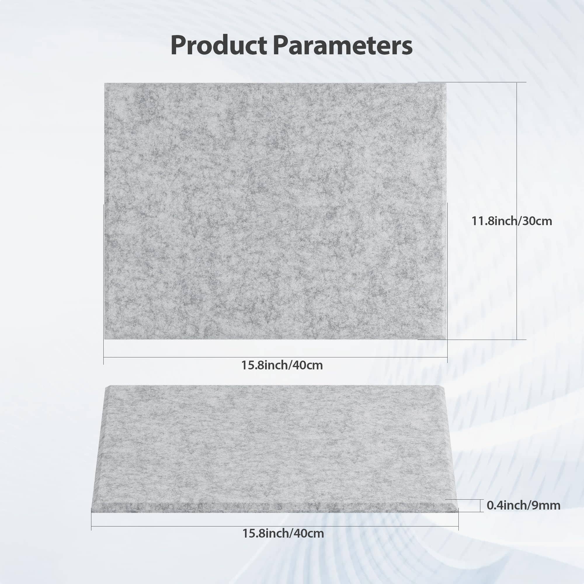 Paquete de 12 Paneles Acústicos Autoadhesivos Amantech, - Imagen 7