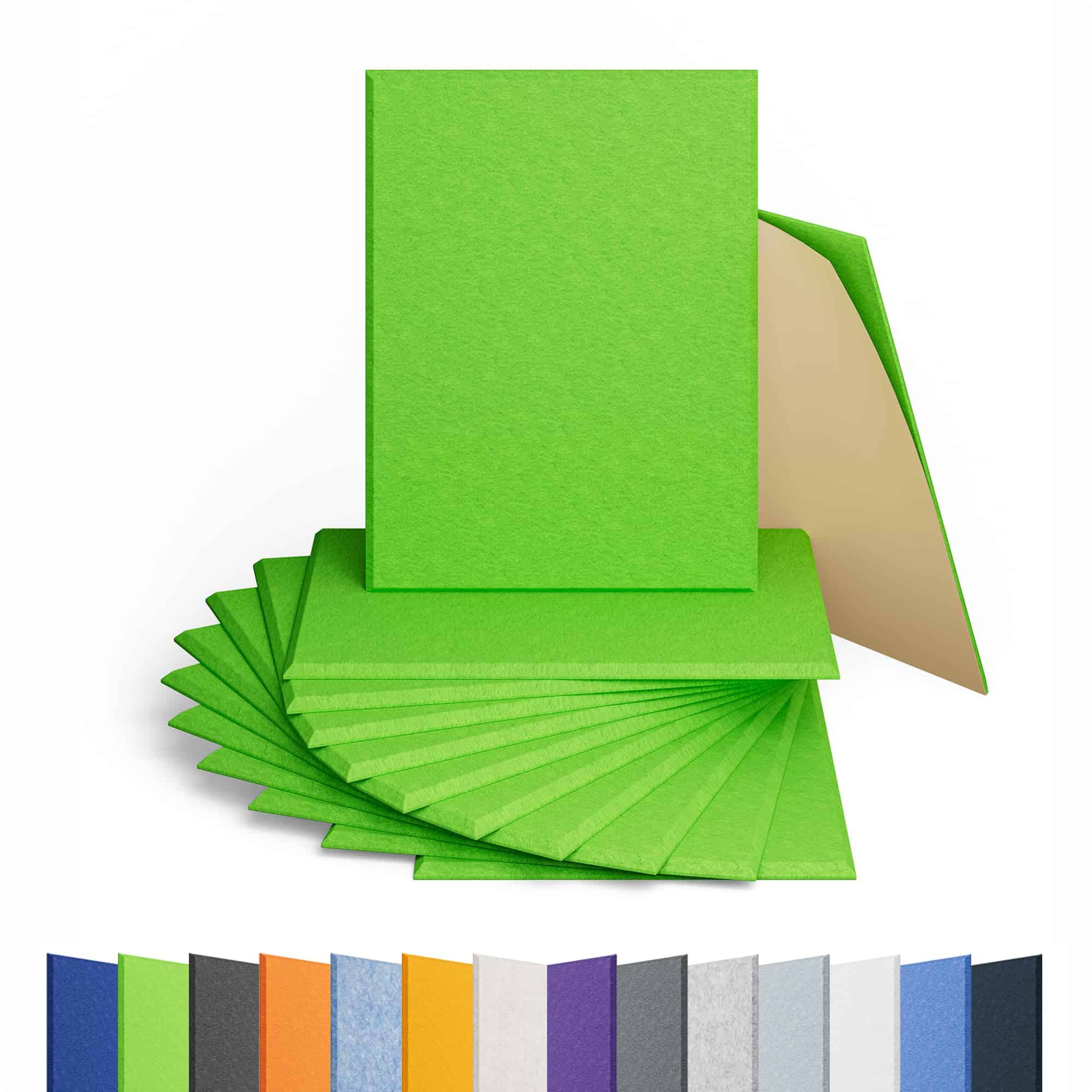 Conjunto de 12 Paneles Acústicos Autoadhesivos Amantech,