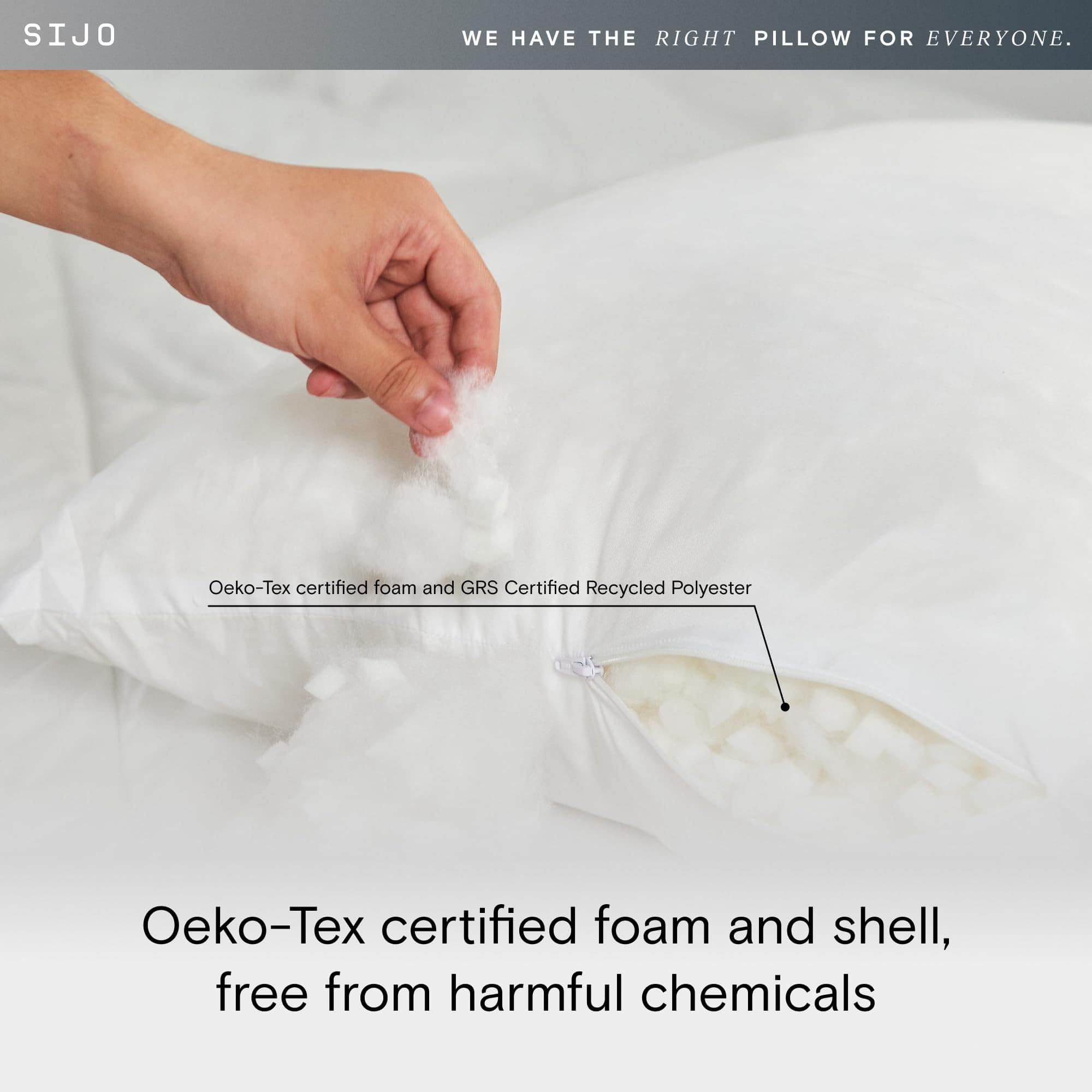 Almohada Ajustable Sijo FlexCool, Superficie de -Blanco - Imagen 7