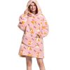 Manta con Capucha para Mujer Adultos Nabegum, Manta con