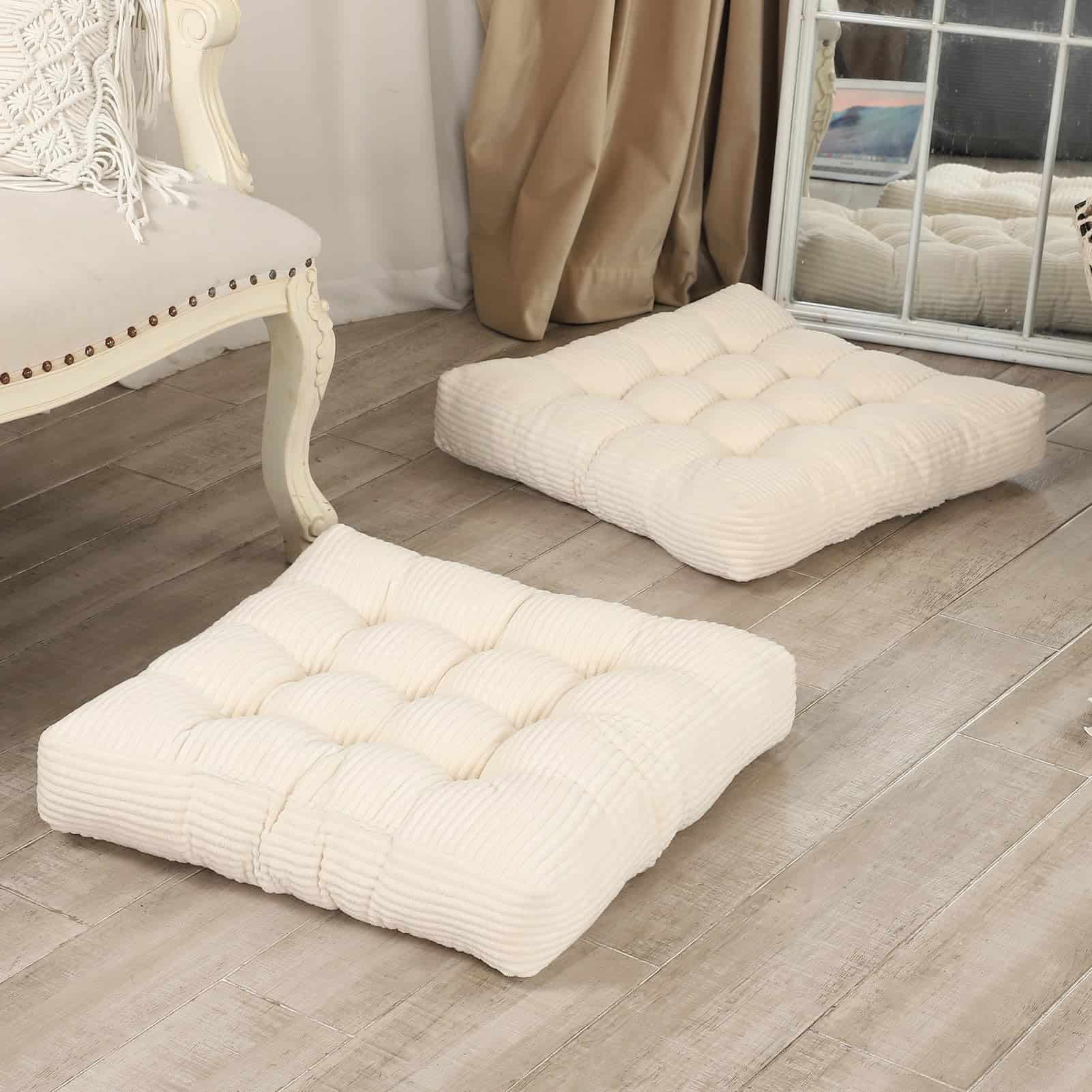 Cojín de meditación LOVMOC de 22 pulgadas, paquete de 2