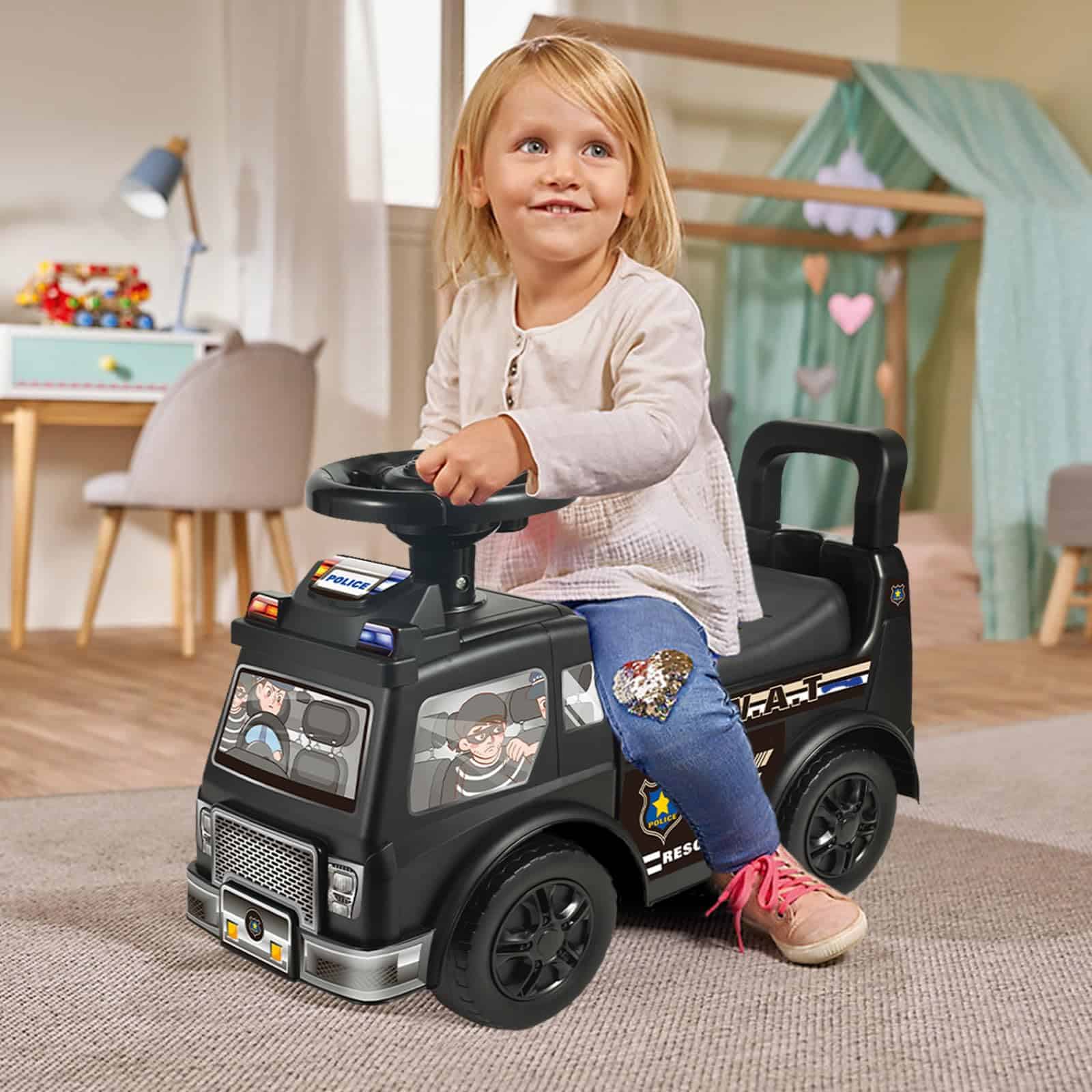 HAHONIA Ride On Push para Niños de 3 Años, Juguete de Paseo - Imagen 8