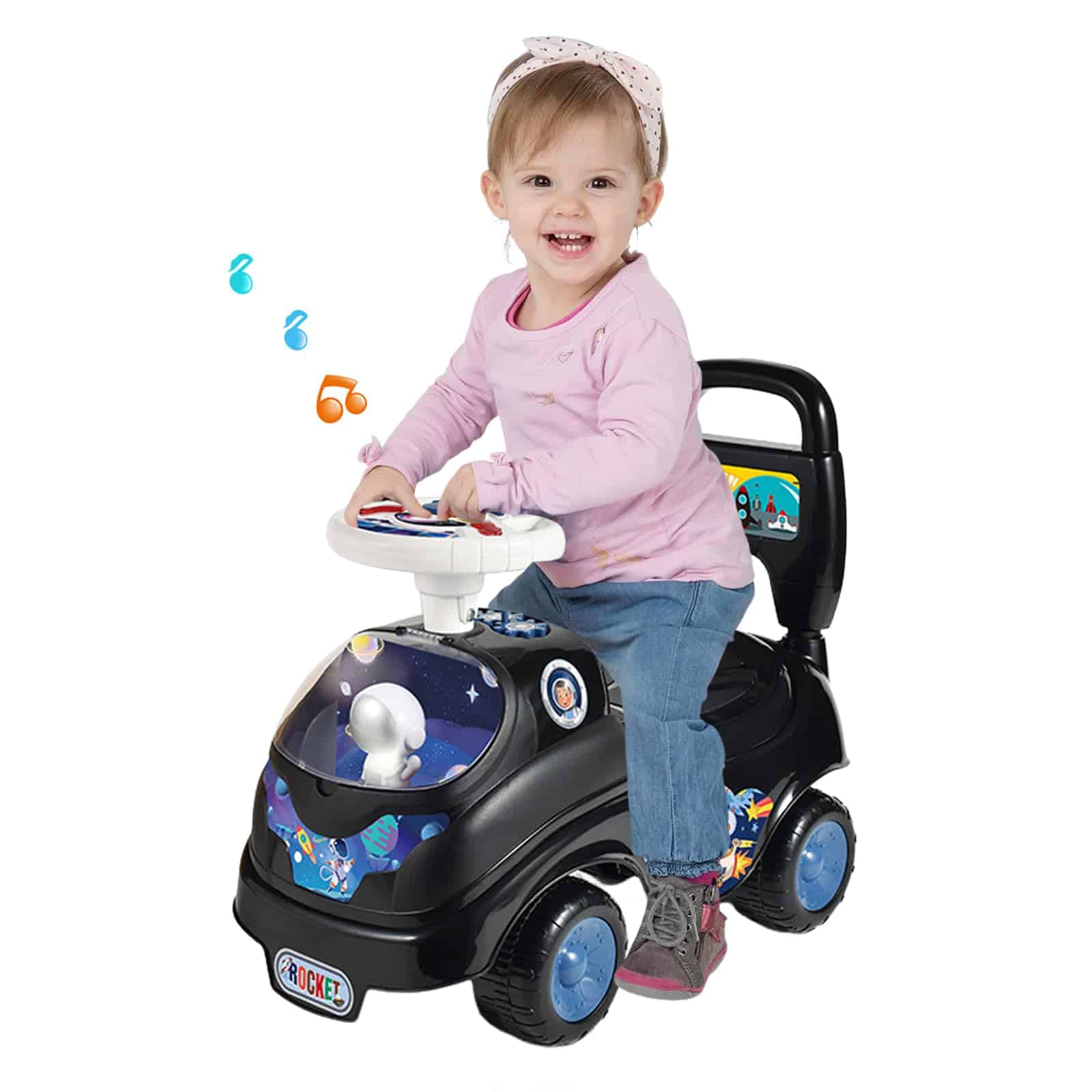 Auto de Empujar con Música y Almacenamiento Bajo el