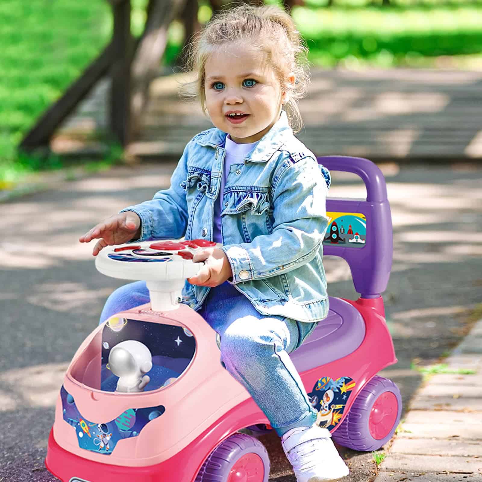 Coche de Empuje para Niños con Música y Almacenamiento - Imagen 7