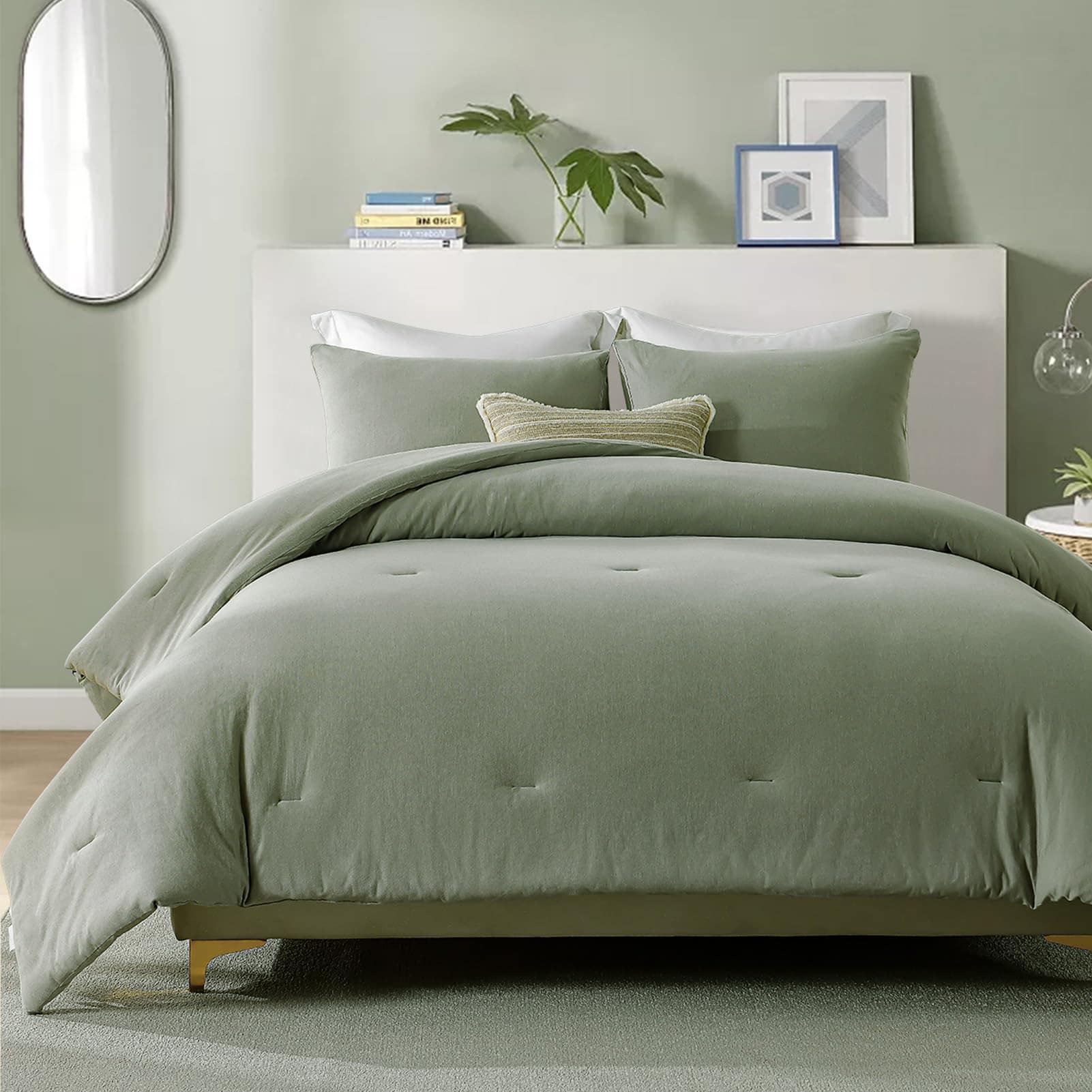 Juego de Comforter de Lujo FineStichery Queen - Edredón de