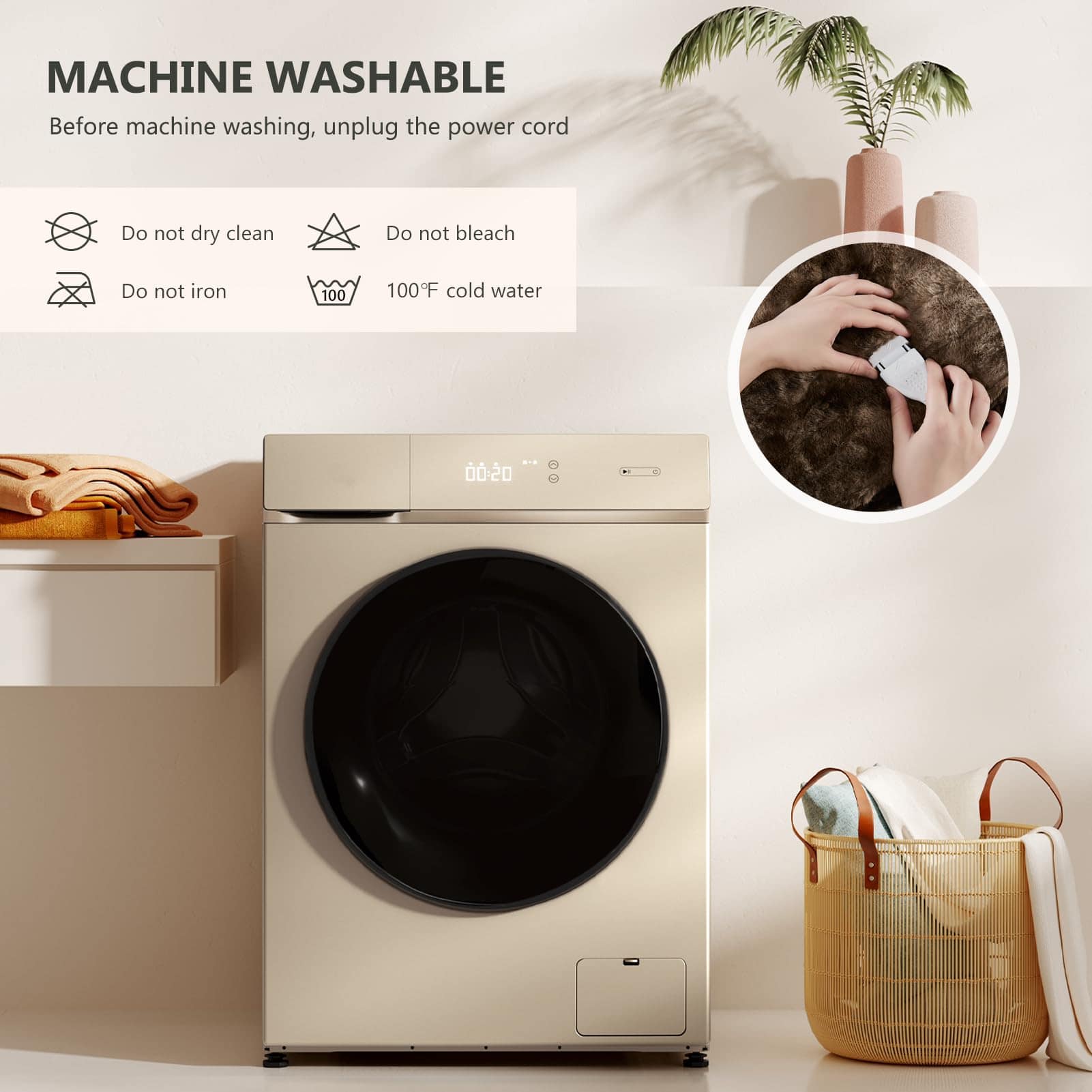 Manta Eléctrica Homemate Queen - 84x90 Calienta Manta Queen - Imagen 10