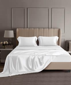 Juego de Ropa de Cama de Seda 100% de Morera de 22 Mommes