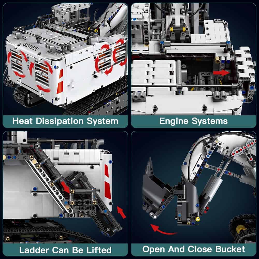 Mould King 13130S Excavadora de Construcción Pesada, - Imagen 5