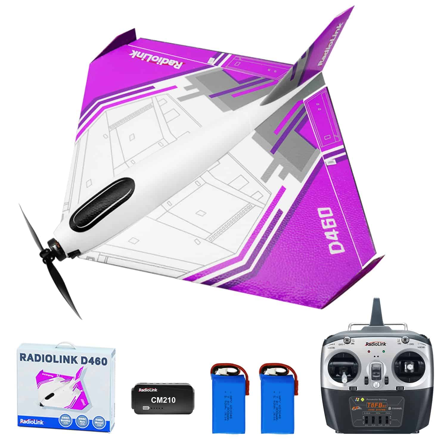Avión RC Radiolink D460, Avión RC Listo para Volar con