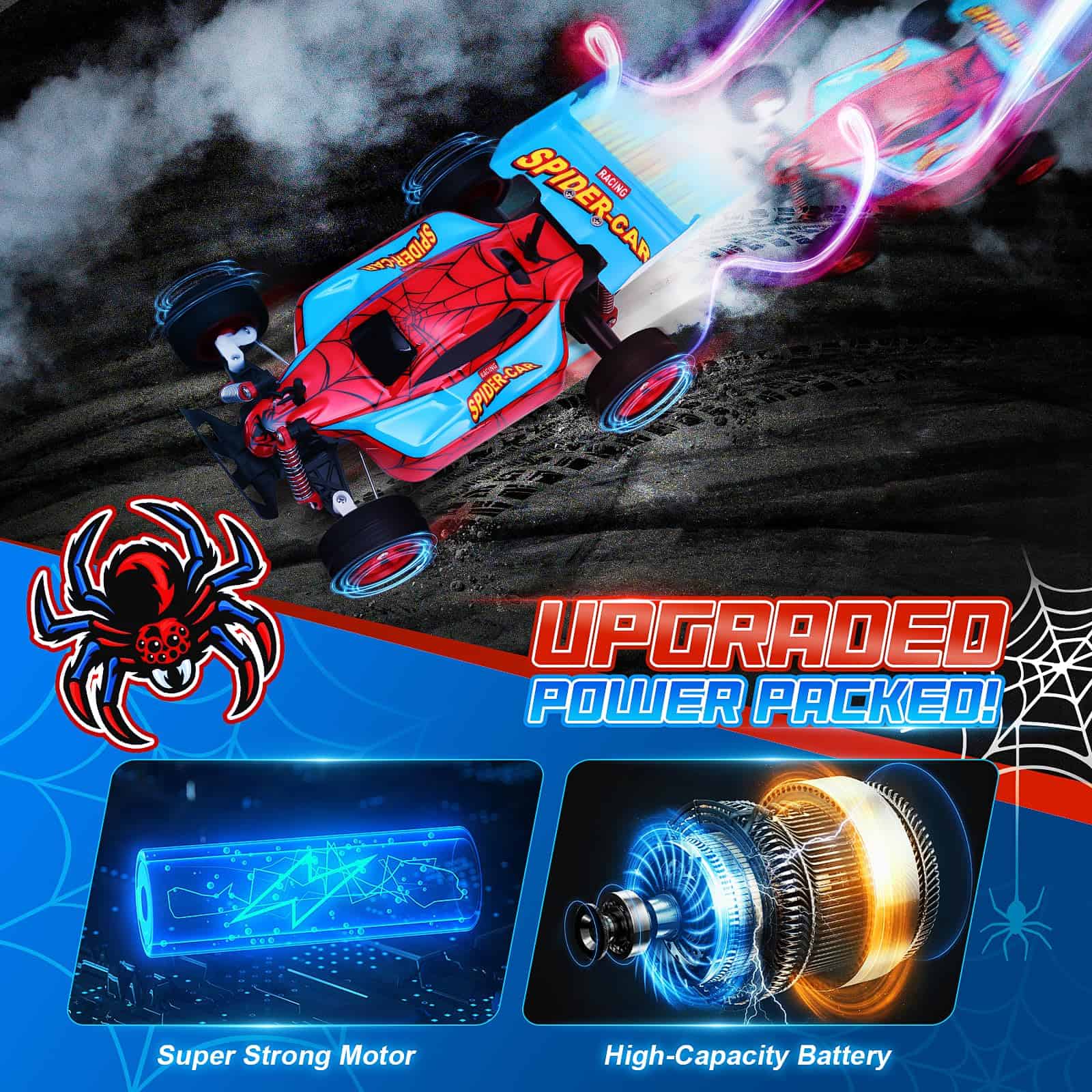 Coche de Control Remoto Araña NQD, Coches de Carreras RC de - Imagen 5