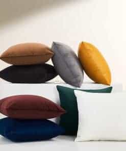 Almohada Decorativa de Terciopelo de Color Sólido CLOUDOTE