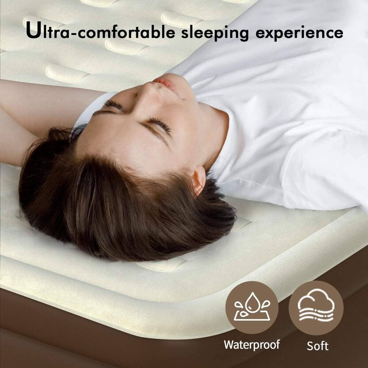 Colchón de Aire Queen VOSSER con Bomba Incorporada, Colchón - Imagen 6