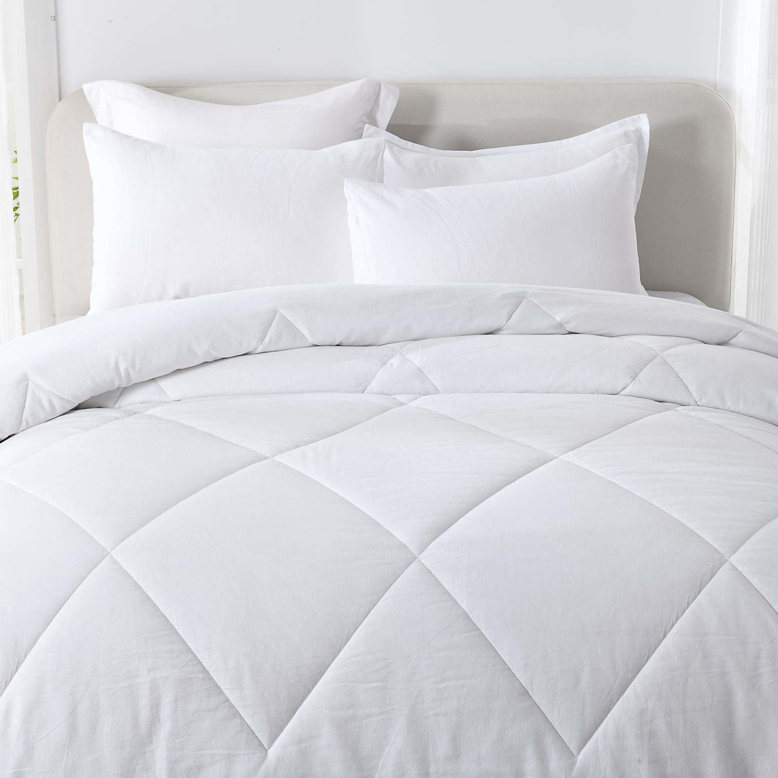 Juego de edredón Queen Size SahSahCasa - Tela frontal de - Imagen 6