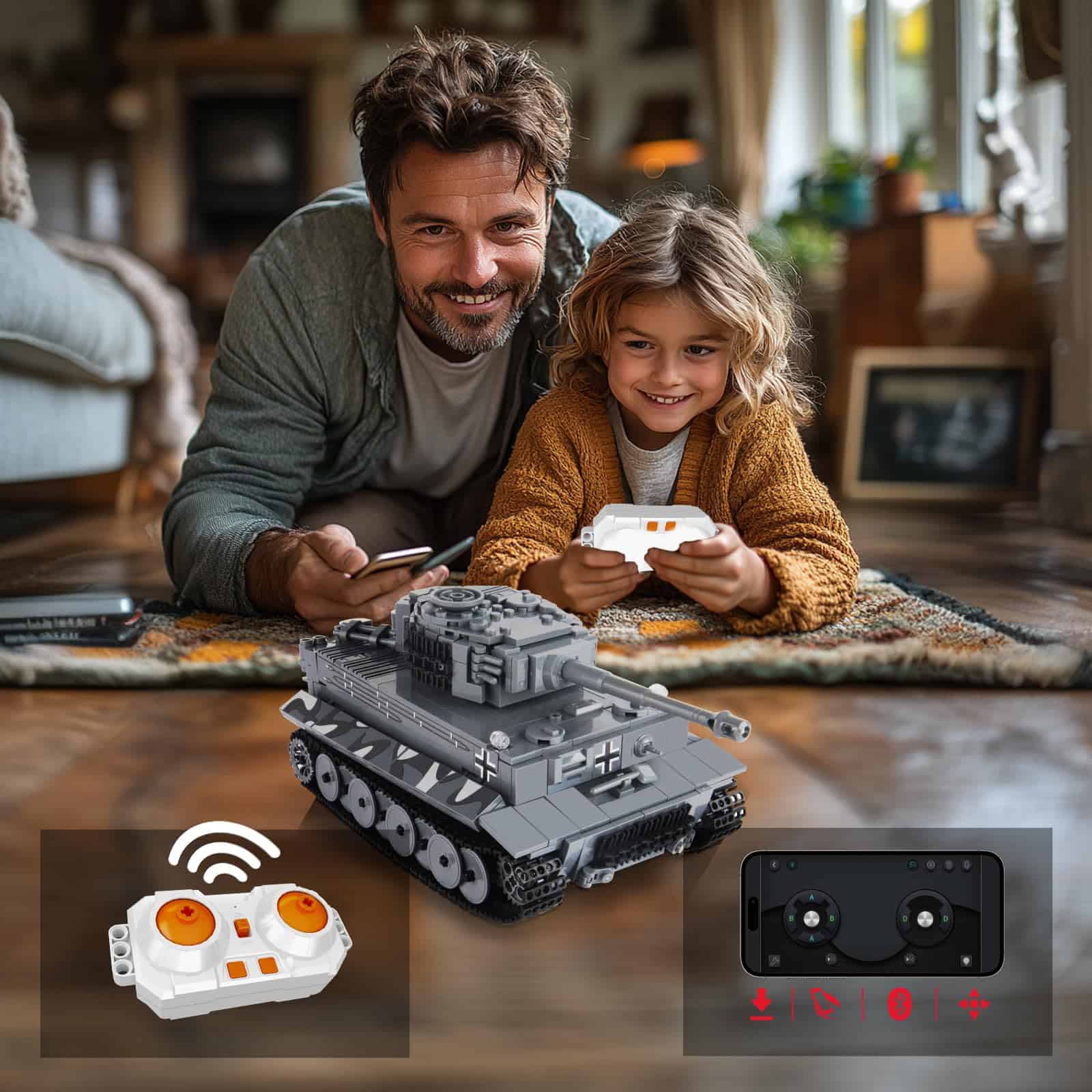 Set de Construcción de Tanque Militar Tiger NUTCRACKER - - Imagen 7