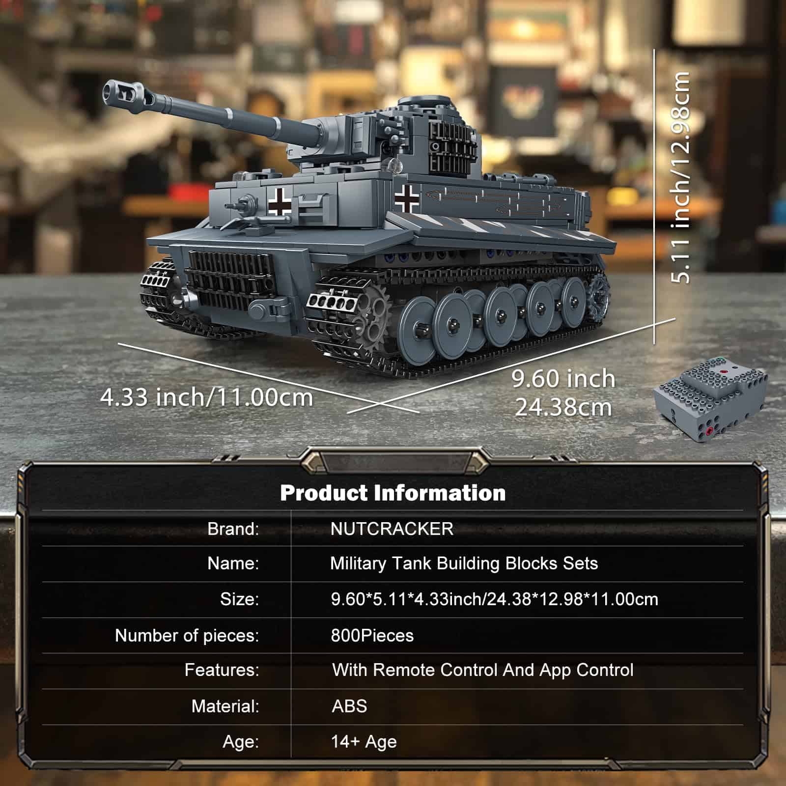 Set de Construcción de Tanque Militar Tiger NUTCRACKER - - Imagen 3