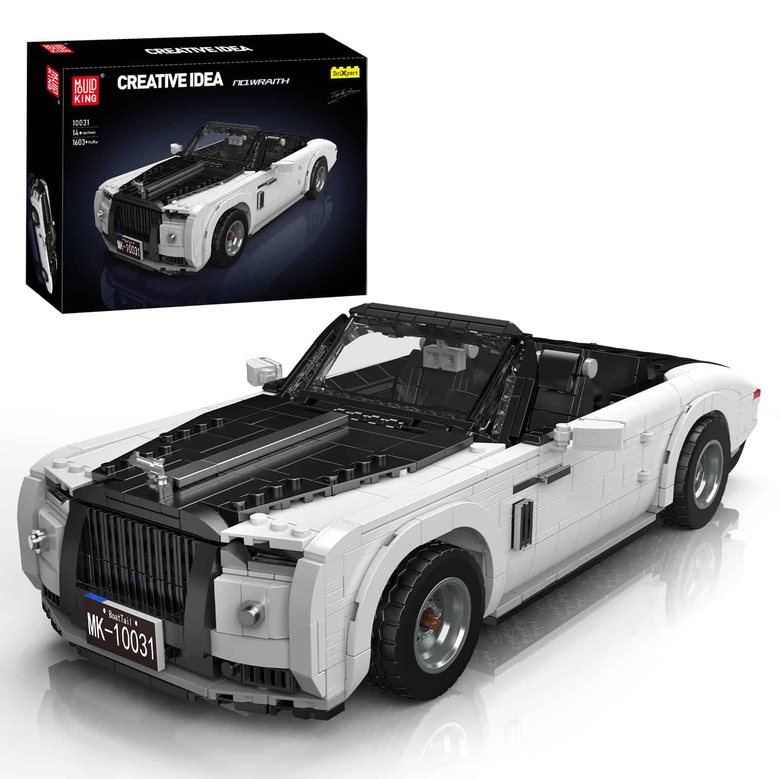 Mould King 10031 Modelo de Coche Retro MOC Bloques de