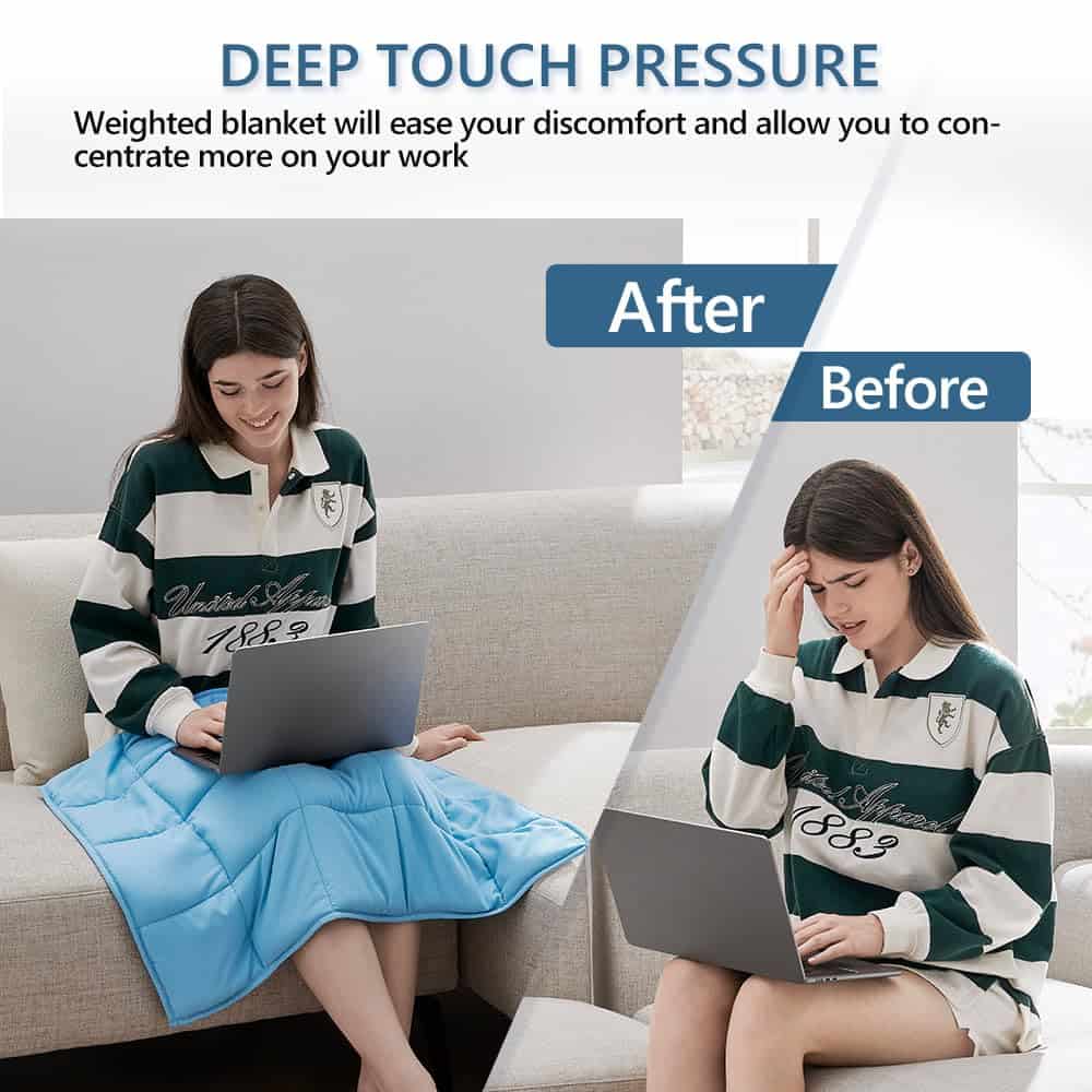 Manta Ponderada L'AGRATY 7lb: Manta Pequeña Ponderada para - Imagen 5