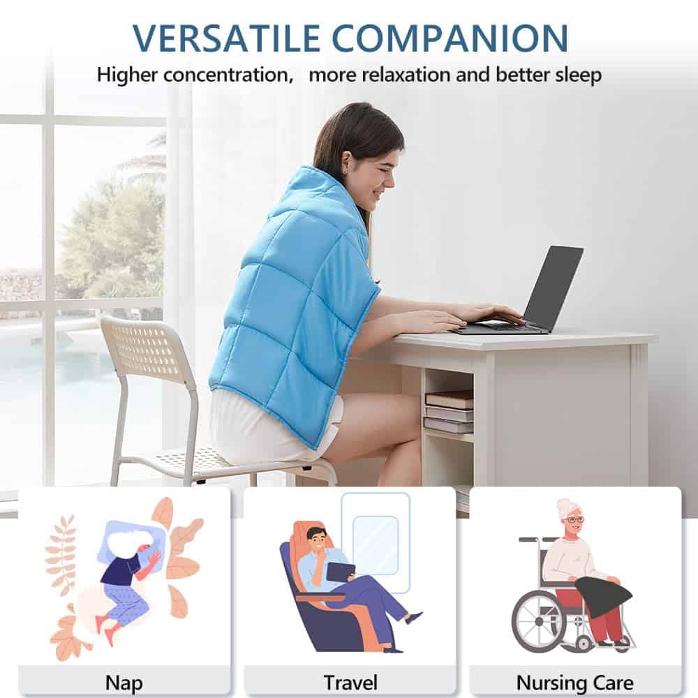 Manta Ponderada L'AGRATY 7lb: Manta Pequeña Ponderada para - Imagen 8