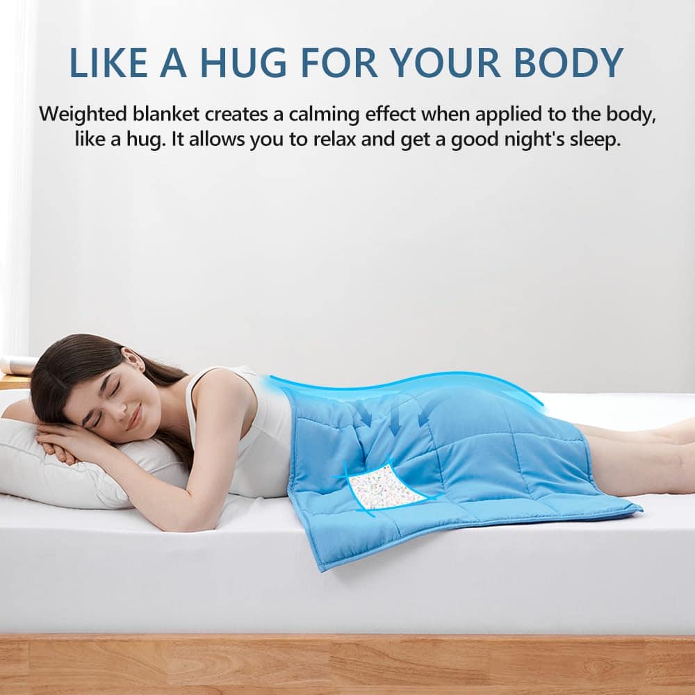 Manta Ponderada L'AGRATY 7lb: Manta Pequeña Ponderada para - Imagen 4