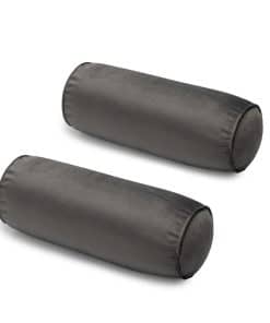 Almohada de Cuello Cilíndrica de Terciopelo FINEASY con