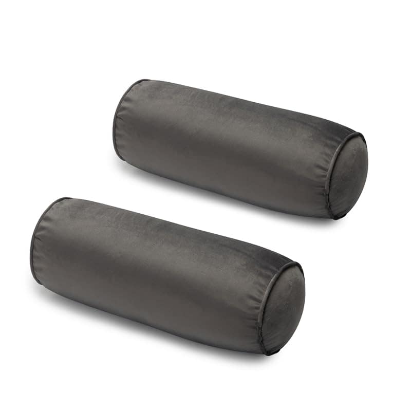 Almohada de Cuello Cilíndrica de Terciopelo FINEASY con
