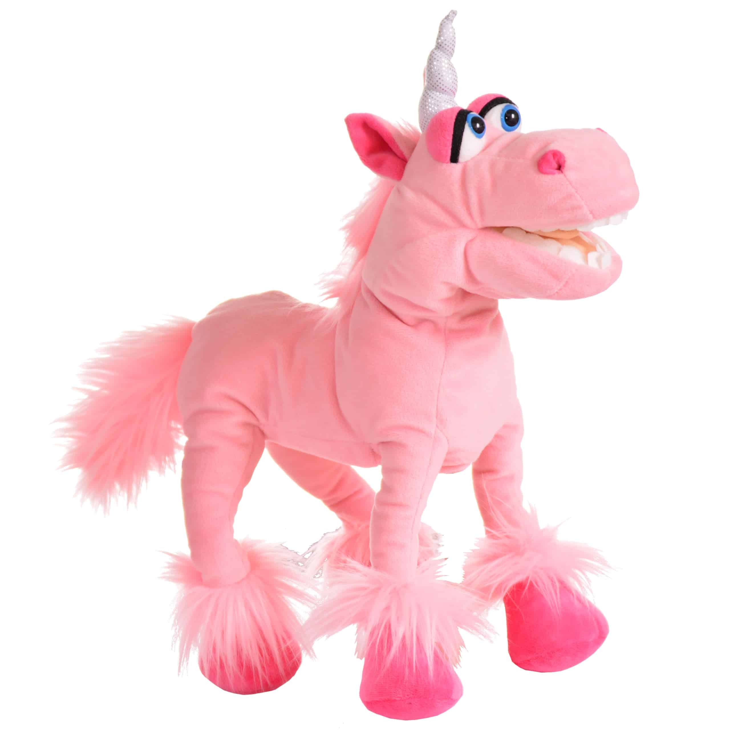 Marioneta de Mano Unicornio Rosa de 16 Pulgadas Living