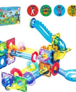 PicassoTiles 62 Piezas Carrera de Canicas Magnéticas Pete