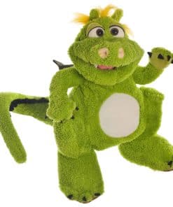 Títere de Mano de Dragón Grande Verde de 14 Pulgadas de