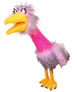 Títere de Mano de Ave Rosa de Felpa de 21 Pulgadas Living