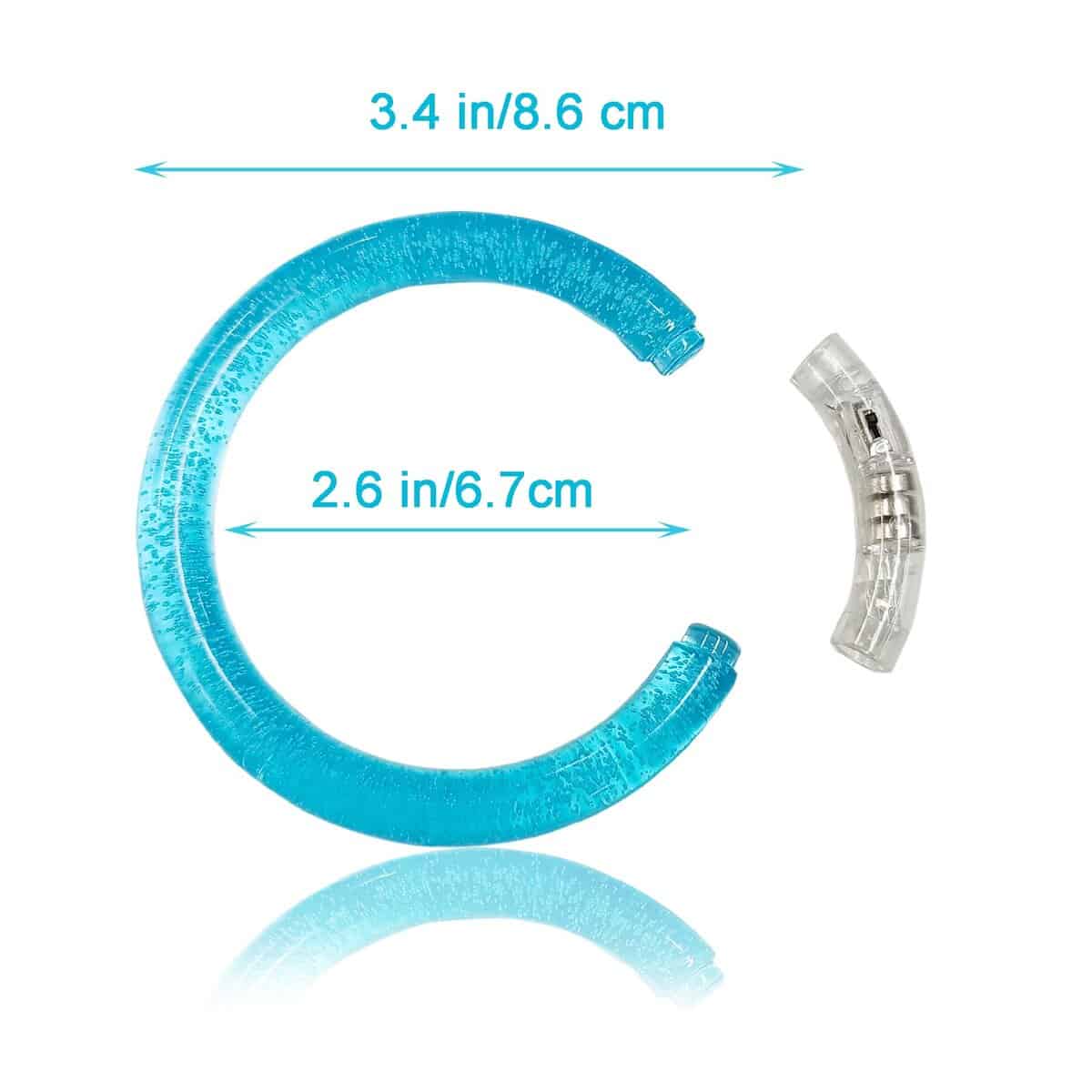 60 Pcs Pulseras luminosas Bracelet, 6 colores Pulseras LED - Imagen 3