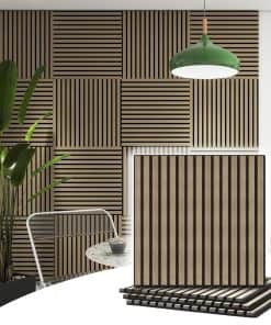 Panel Acústico de Madera TRAIN2 ART 4 Pcs, Panel de Madera