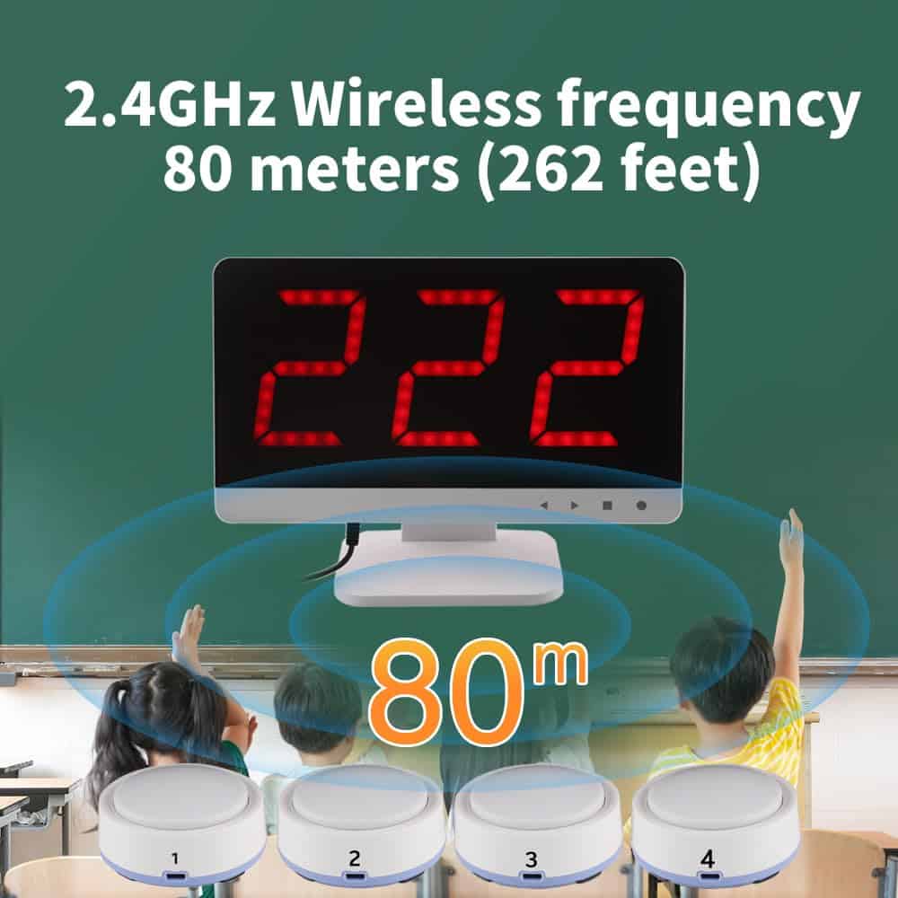 Sistema de Buzzer de Juego Inalámbrico LOUKIENE 262 pies - Imagen 7