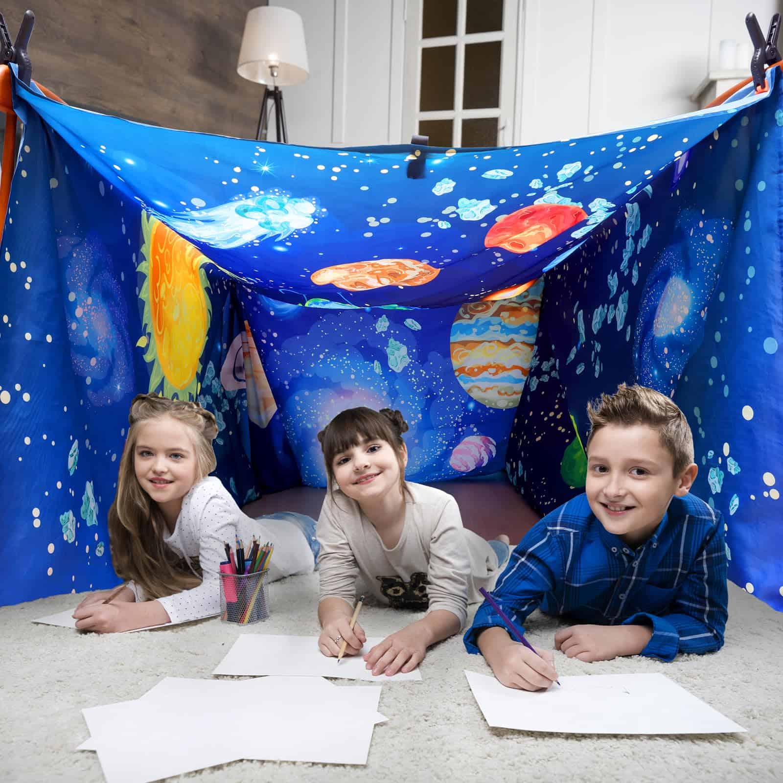 Kit de Construcción de Fuertes con Mantas para Niños 4-8